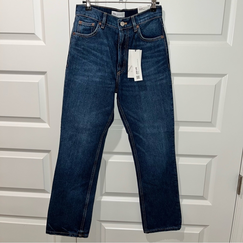 Zara denim jeans, size 2, brand new with tags